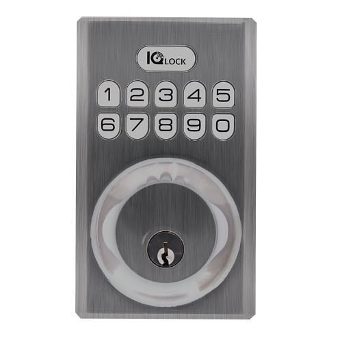 Qolsys IQDLK-PGK-SN PowerG Door Lock, Satin Nickel