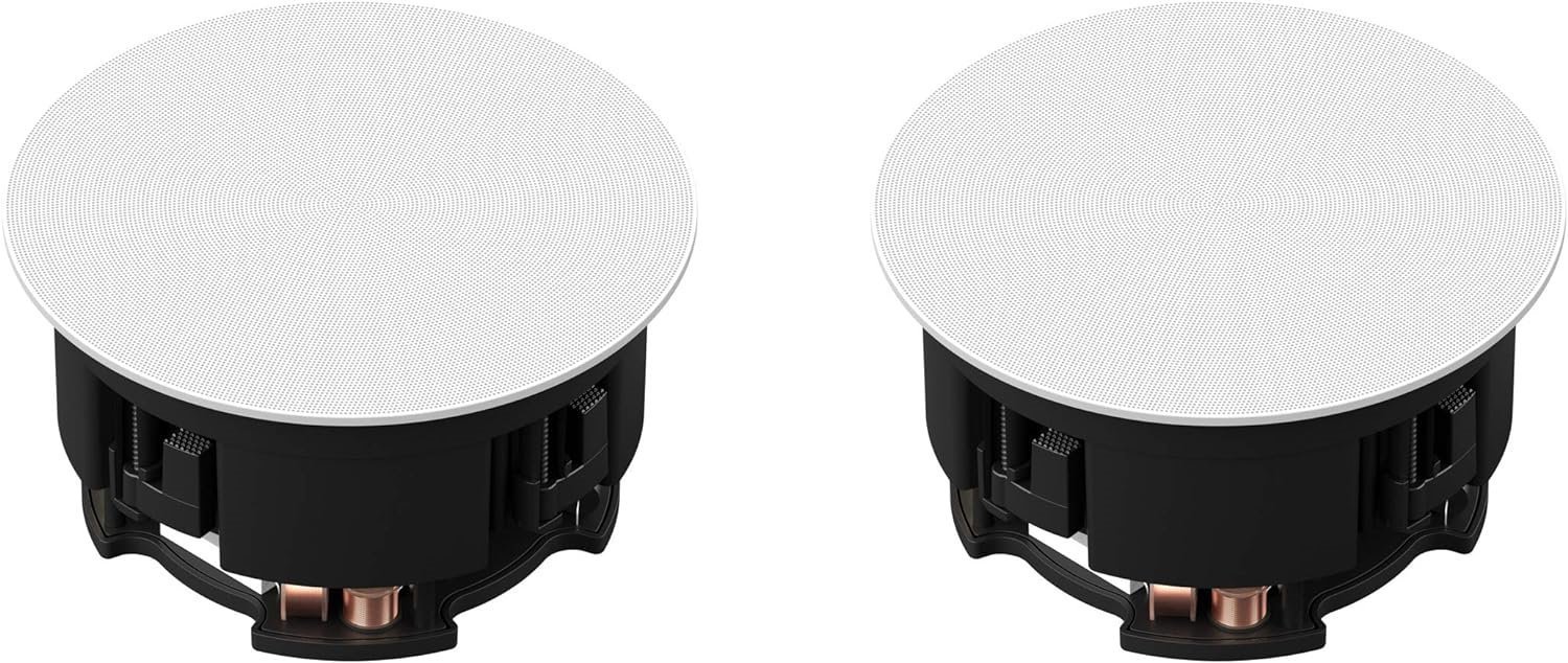 Sonos In-Ceiling Sonance Architectural Speakers , 6.5", Round, Pair, White (INCLGWW1)