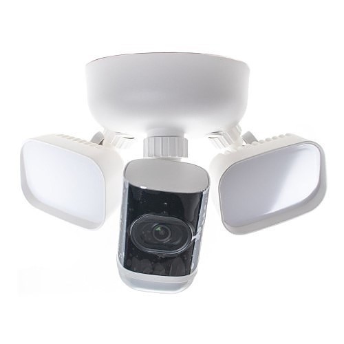 Alarm.com ADC-V729AC 4MP Floodlight Camera for Outdoors, 3000-Lumen, Onboard Recording, 2-Way Audio, White