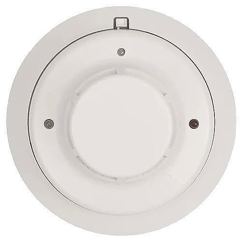 Photoelectric Smoke Detector, Non-Polarized, 4-Wire, 22 to 14 AWG Terminal, 12/24 Volt Nominal, 20/23 Milliampere Alarm, 5.3" Diameter x 2" Height, With Mounting Base