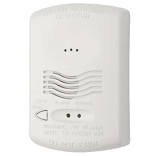 Gas Detector, Carbon Monoxide, 4-Wire, Wall/Ceiling Mount, 12/24 Volt DC, 20 Milliampere, 85 dB, 22 to 14 AWG Input Terminal, 5.1" Length x 3.3" Width x 1.3" Height