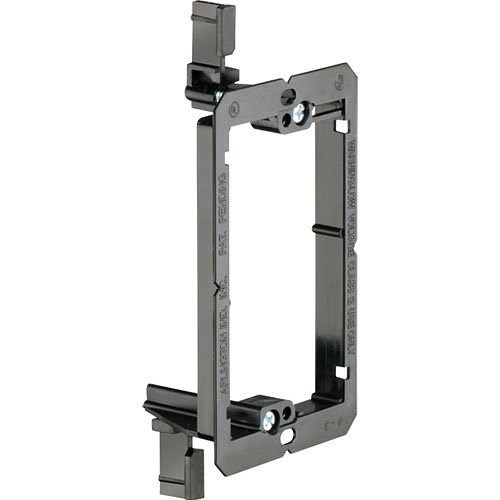 Arlington LV1 Low Voltage Mounting Bracket, Existing Construction Use, Plastic, 1-Gang, Black