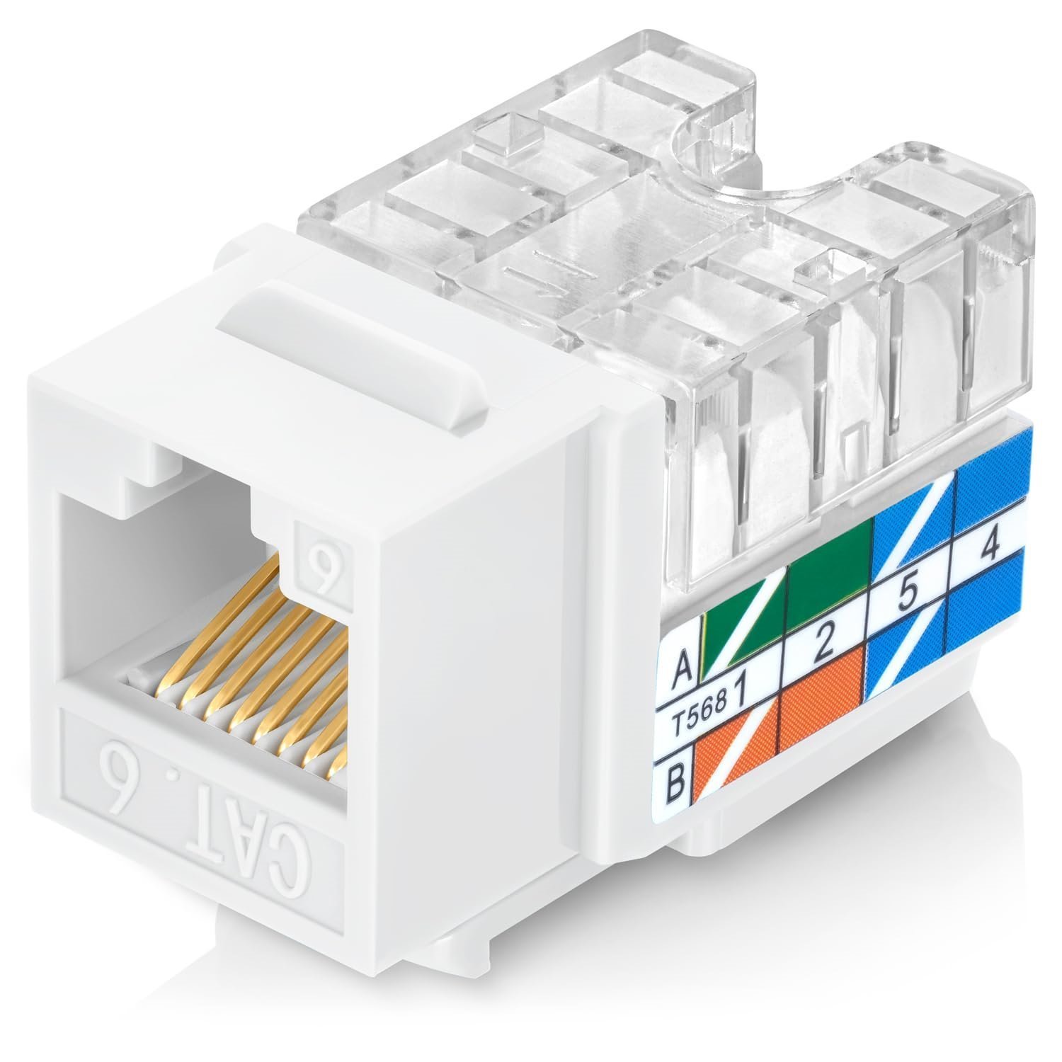 Keystone Jack, Category 6 Non-Shielded 90 Standard