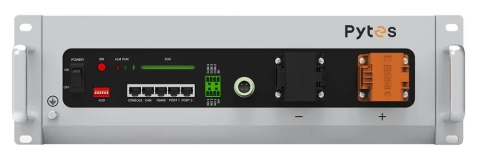 Pytes V5, 5,12 kWh/51,2V/100Ah, incl. self-heating system, 10- year warranty (battery-to-battery connections incl.)