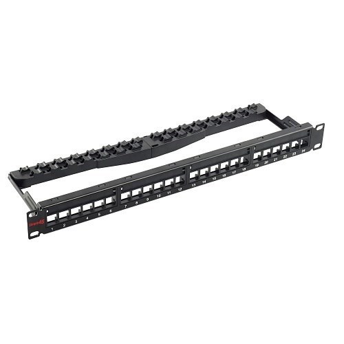 Simply45 S45-2024U Unloaded 24-Port Unshielded Keystone Patch Panel