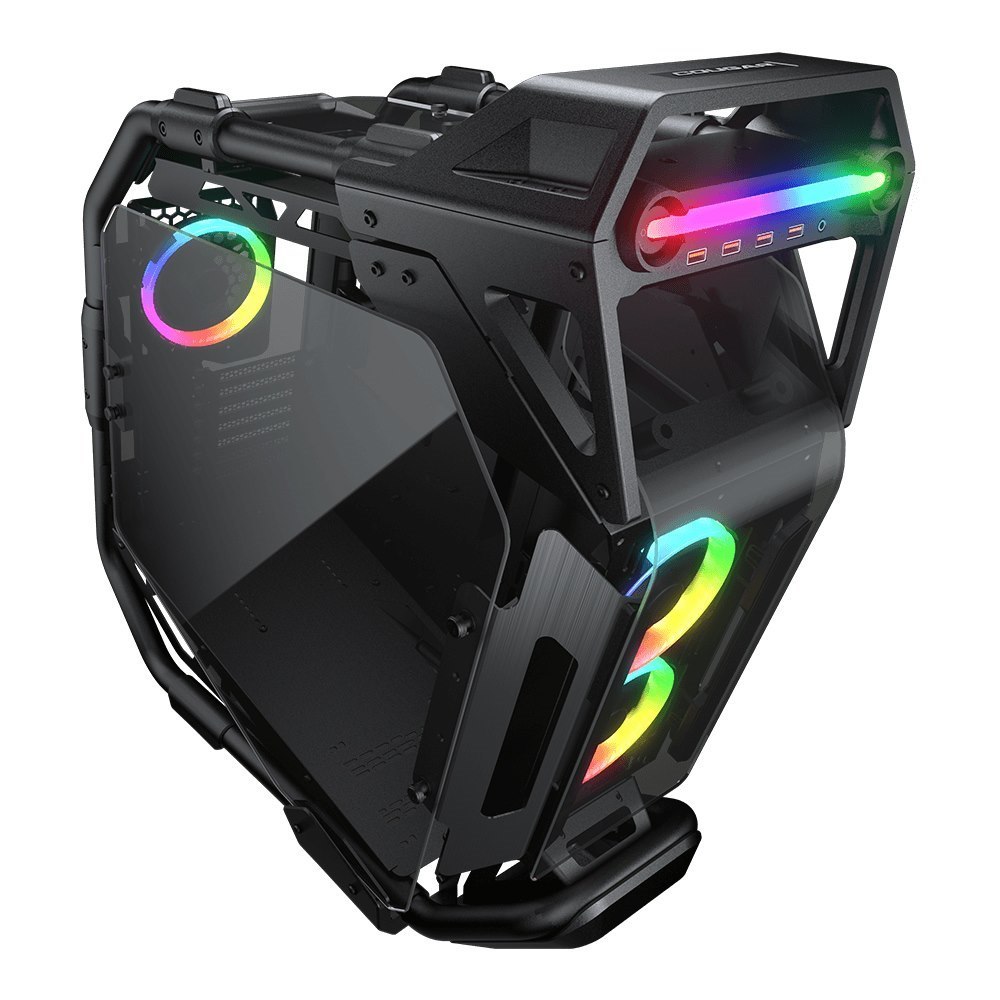 Cougar Cratus Open Frame Curved Tempered Glass Gaming Case