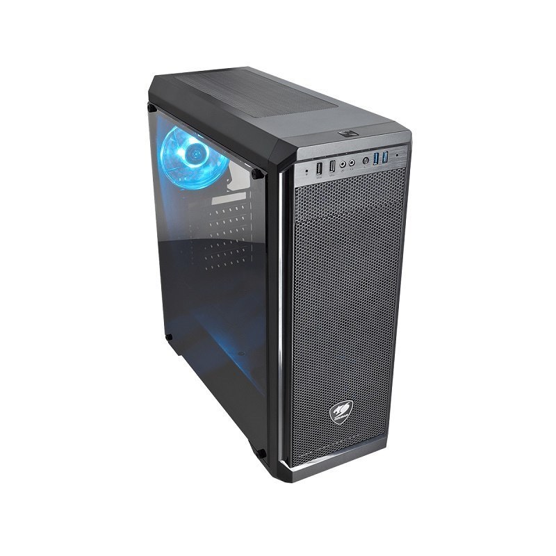 Cougar MX330-S Midi Tower Full Window, Blue Led Fan