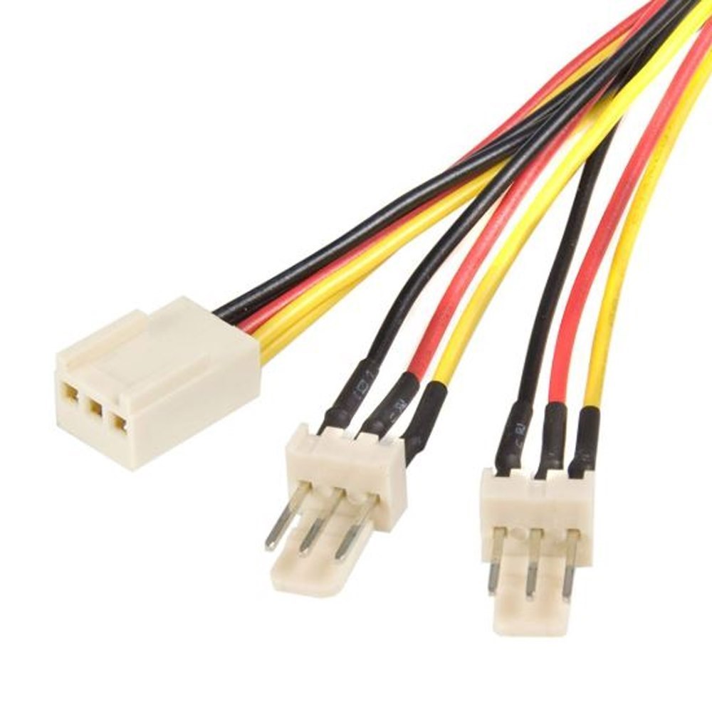 Generic Astrotek Cbat-Fan-3Pin 20CM 2X 3Pin Male To 3 Pin Female
