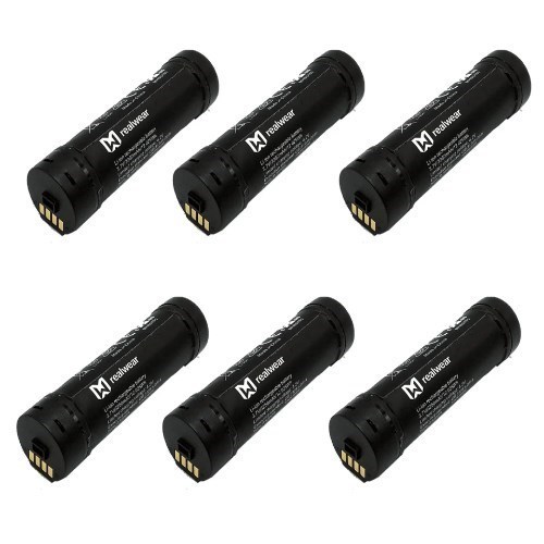 Realwear Spare Battery For HMT-1, Lithium-Ion Battery That Can Be Swapped In The Field To Extend Operating Time And Minimize Downtime, (6 Pack)
