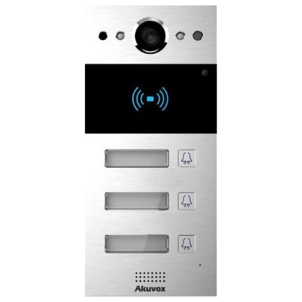 Akuvox Sip Intercom With Three 3 Buttons Video & Card Reader