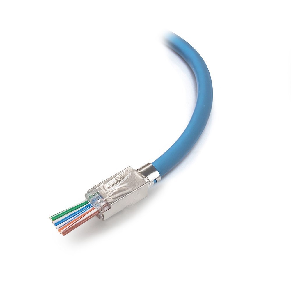 ServerEdge RJ45 Cat6A Shielded PT Series Pass Through Connector-Pack Of 10