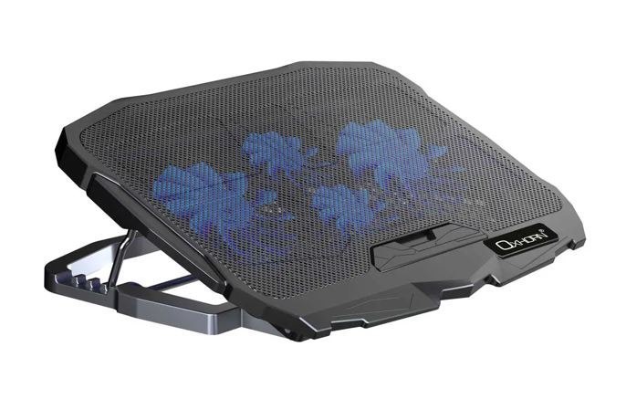 Just You PC Oxhorn Laptop Cooling Stand High Adjustable 4 High Adjustable Angles 4 Silent Fans 2xUSB 2.0 Ports Fit For 9-17' Laptop/Tablet