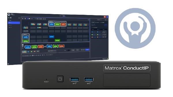 Matrox ConductIP Media Routing Appliance. NMOS-enabled Smpte ST 2110, IPMX-ready, 3 YR WTY