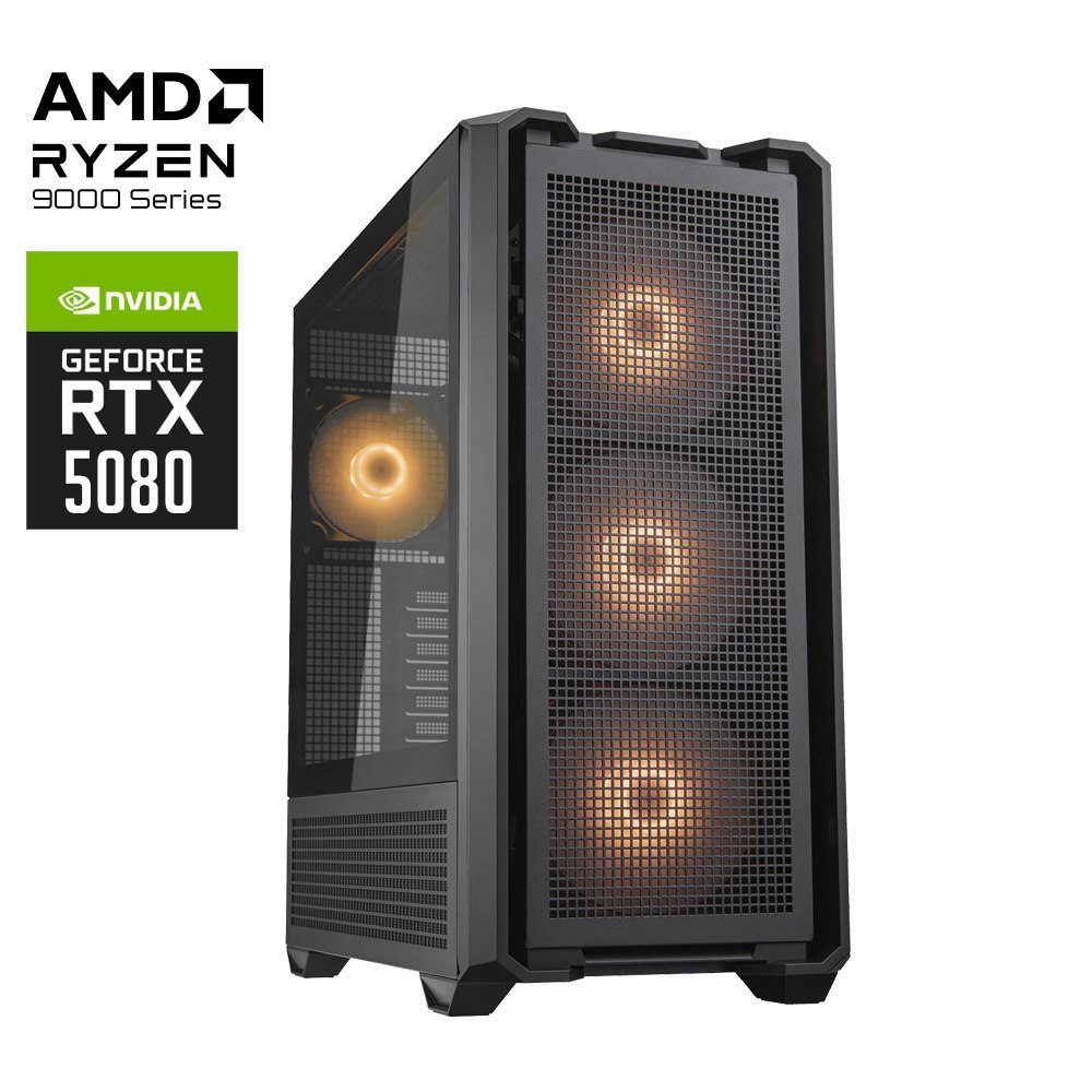 Custom Amd Devastor Ryzen 7 9800X3D RTX5080 Gaming PC 2TB 32G
