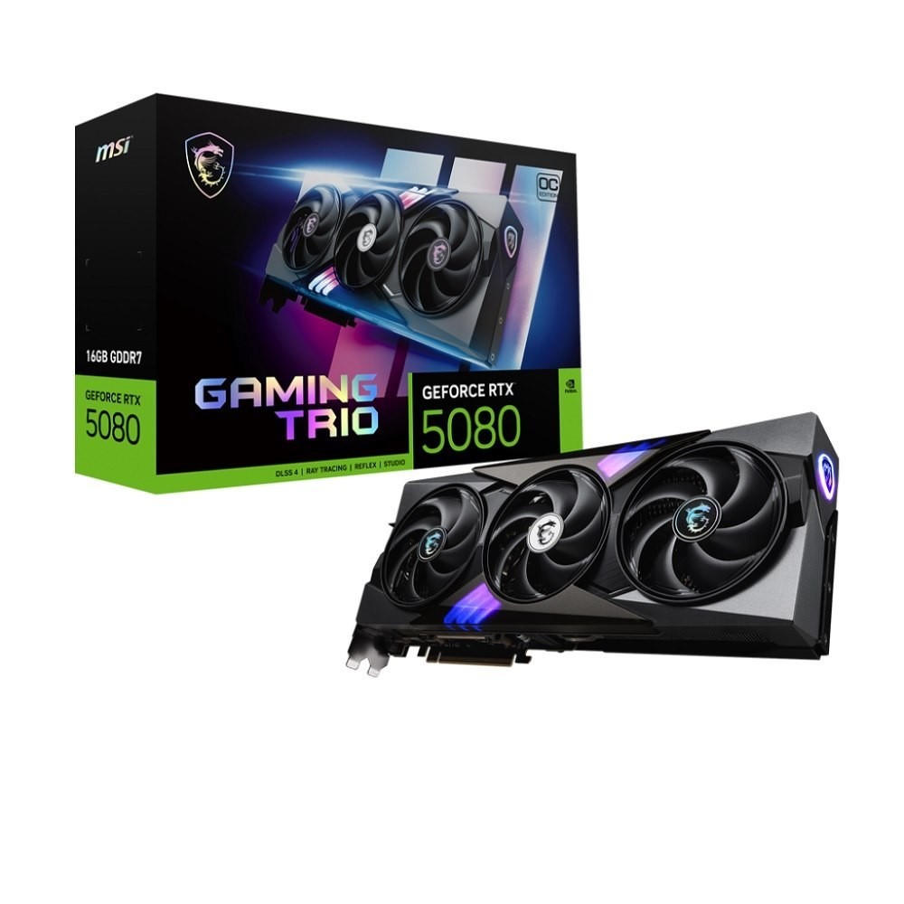 MSI NVIDIA GeForce RTX 5080 Graphic Card - 16 GB GDDR7