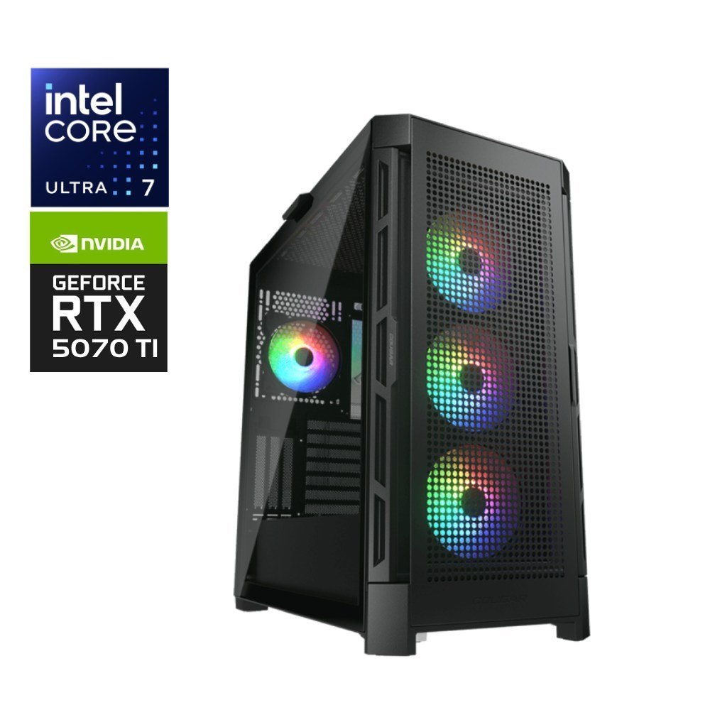 Custom Intel Everest Ultra 7 RTX5070 Ti Gaming PC U7-265Kf 2TB 32GB