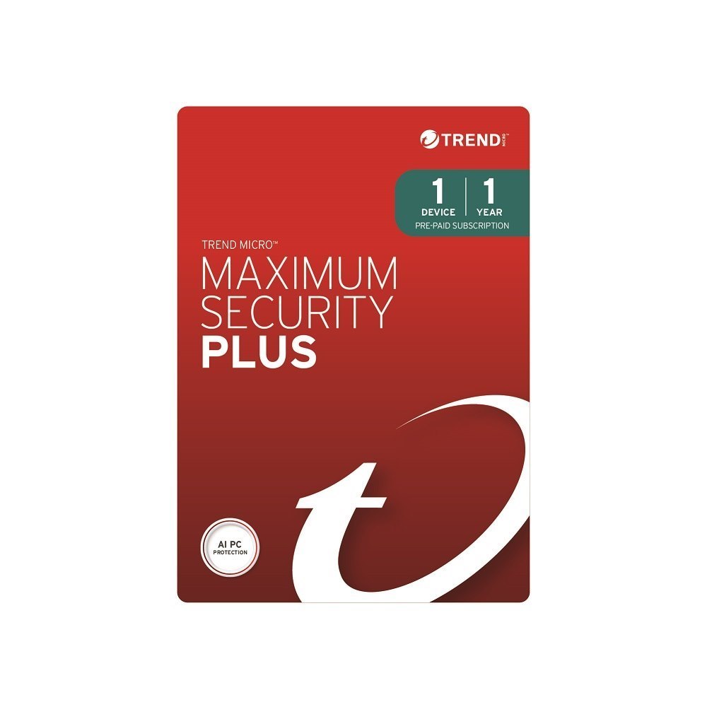 Trend Micro Maximum Security Plus 1 Devices 1YR Add-