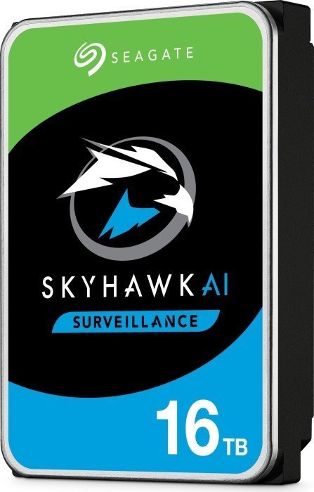 Seagate 16TB 3.5' SkyHawk Ai Surveillance Sata HDD 256MB Cache, 7200RPM