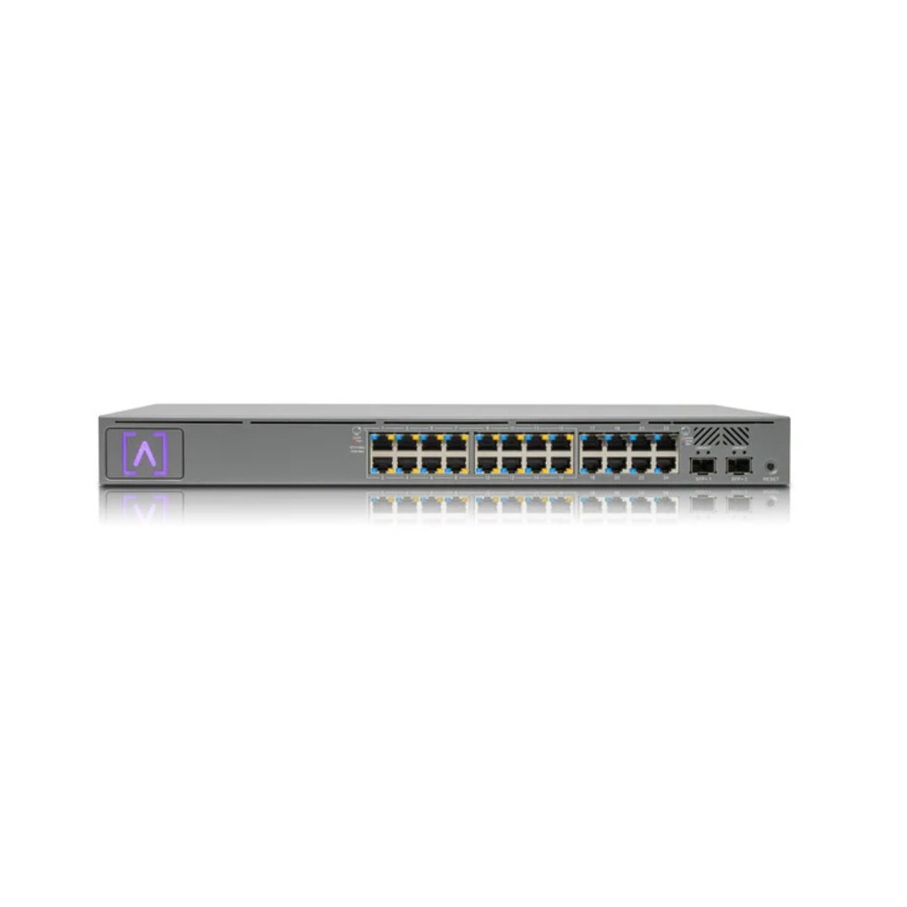 Alta Labs S24-Poe 24-Port PoE Switch, Layer 2, 16X 802.3At PoE+ Ports, 8X Non-PoE Ports &Amp; 2X SFP+ Ports, 240W PoE Budget, 1U Rackmountable