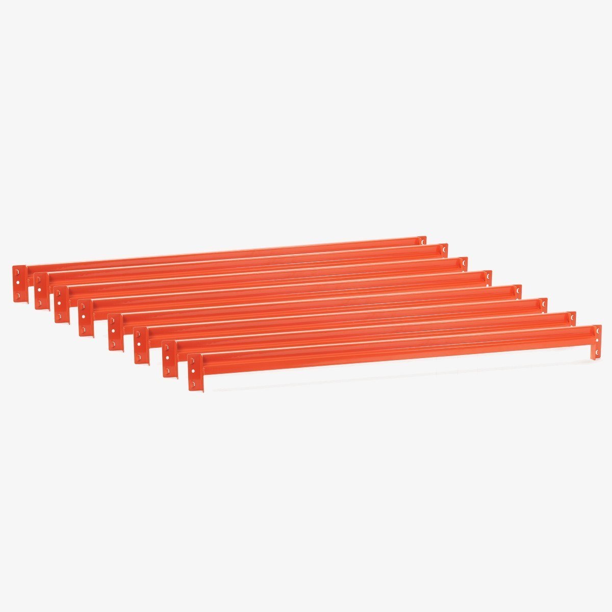 United Storage 2.00M Length Set Of 8 Orange Beams (4 Bays)