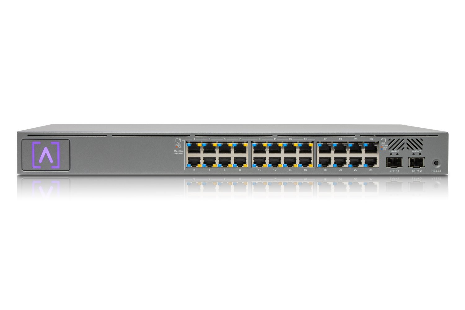 Alta Labs | S24-Poe 24-Port Enterprise Network Switch, 16 Port Support PoE+ & 2xSFP Port, 240W PoE