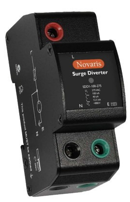 Novaris | SDD1-100-275 | Power Protection | Surge Diverter | 1 Phase | 100kA | 275Vac | All Mode