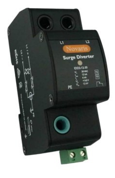 Novaris | Idd2-12-30 | Power Protection | Isolated Surge Diverter | 2 Pole | 12kA | 30Vac - 24Vac Nominal