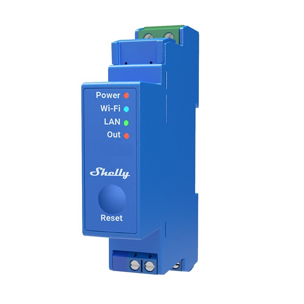 Shelly 1 Circuit Din Rail Wi-Fi Relay Switch