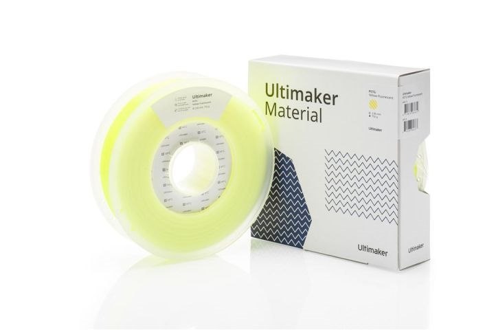 Ultimaker Um Petg Yellow Fluorescent Packaged Box