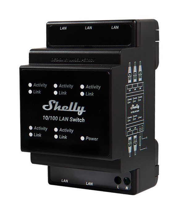 Shelly 4 Port Lan Switch