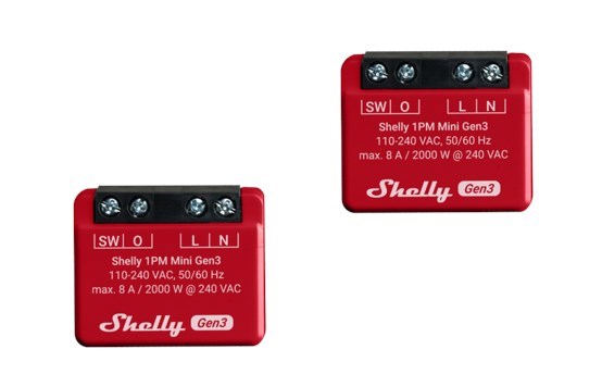 Shelly 1PM Mini Gen3 Kits