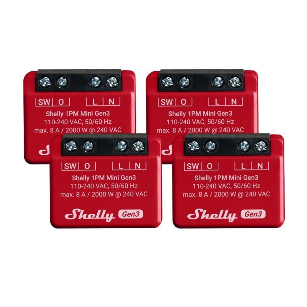 Shelly 1PM Mini Gen3 Kits
