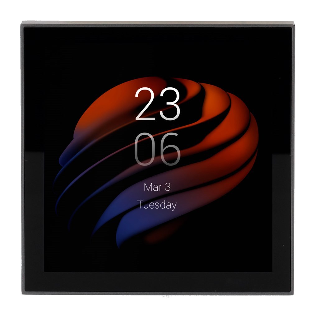 Akubela 4 Touch Screen 2 Gang In Grey Zigbee Gateway Android Version