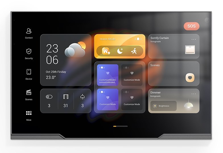 Akubela 10.36 Touch Screen With Cam In Grey Zigbee Gateway Android 12 Version