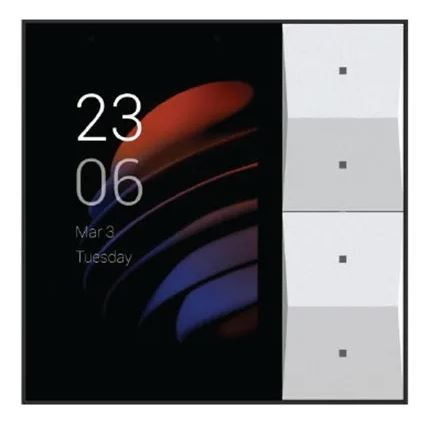 Akubela Linux Based Center Panel With Screen And 2-Gang Switch Eu Standard 240V