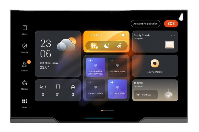 Akubela 10.36 Inch Touch Screen With Metal Frame Poe