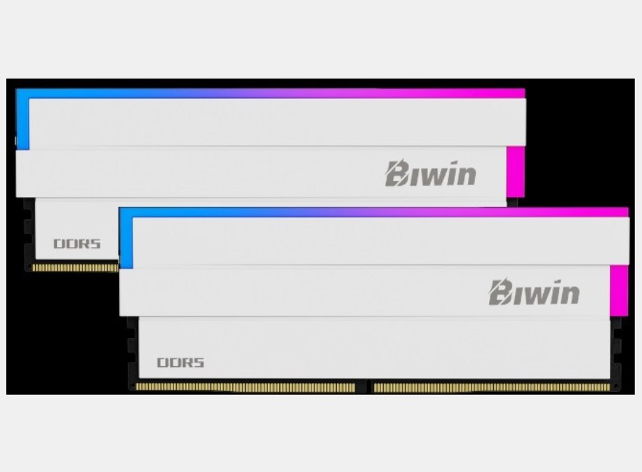 Biwin DDR5 Memory DW100 RGB 6000MHZ 32Kits (16GB*2) CL36 White Black Opal (Gaming) BXL53260DW1-D36DW