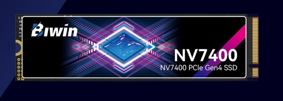 Biwin NV7400-2TB-PCIe4.0 M.2 2280 “Up To 7450MB/s &6500MB/s Case pack(Iner/Out) 30/120