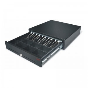 Partner PCD-410 24V Cash Drawer 5 Note, 8 Coin, RJ11, Black