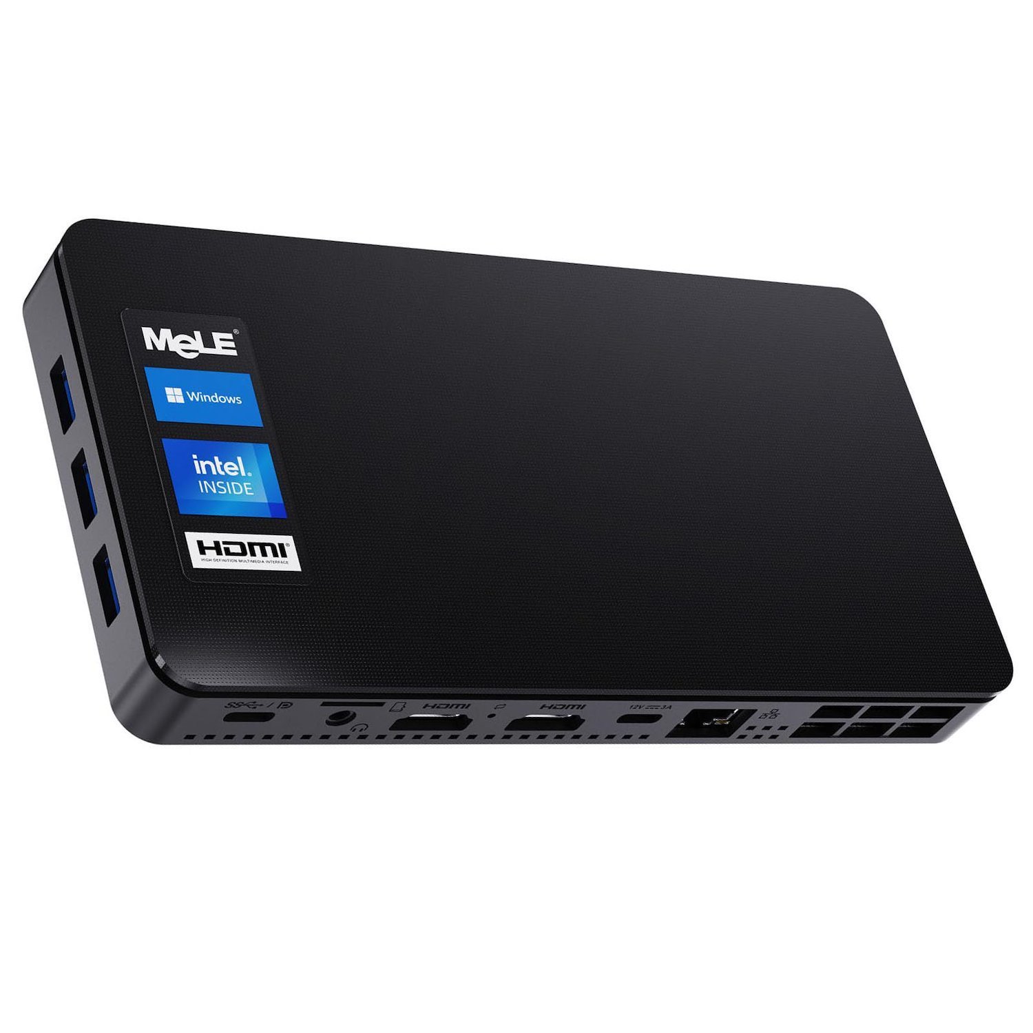 MeLe Overclock 3C Mini-PC,Intel N5095 Processor Up To 2.9Ghz,32GB,256GB eMMC+256GBSSD,Win11Pro