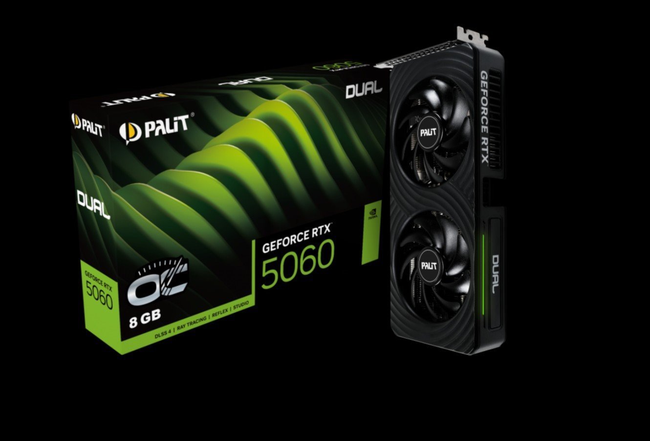 Palit RTX5060 Dual Oc 8GB GDDR7 128Bit 3-DP Hdmi Ne75060s19p1-Gb2063d