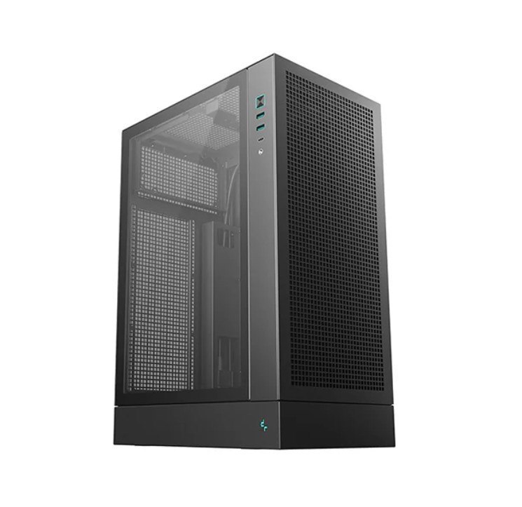 DeepCool CH170 Plus Vertical Micro-ATX Compact Case, Usb3.0×2, Gen2 Type-C X1, Audio/Mic×1