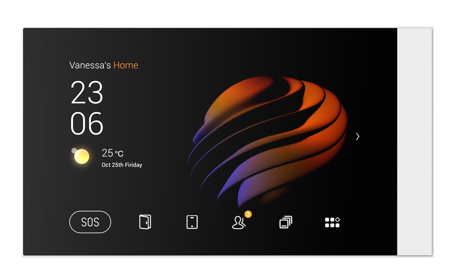 Akubela 8-Inch Touch Screen Andriod Based Control Pannel Camera Poe - White