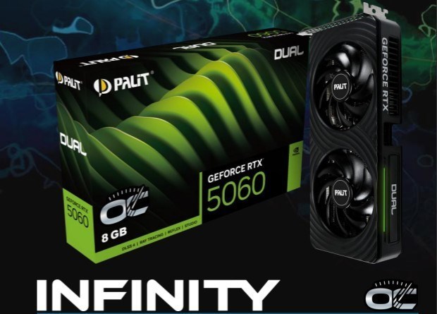 Palit RTX5060 Infinity 2 Oc 8G GDDR7 128Bit 28 GBPS 2280 MHz Ne75060v19p1-Gb2063l