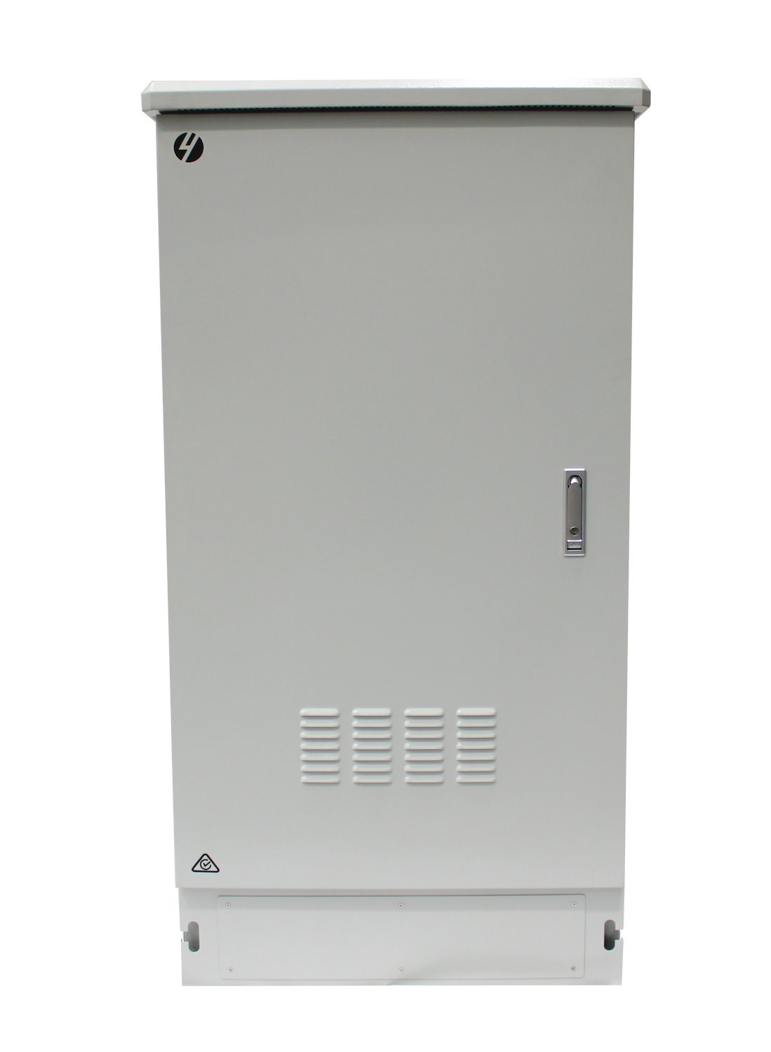 4Cabling 27Ru 800MM Wide X 600MM Deep Galvanized Steel Outdoor Ventilated Freestanding Cabinet | Ip45 Standard Iec 60529:2013 | Grey