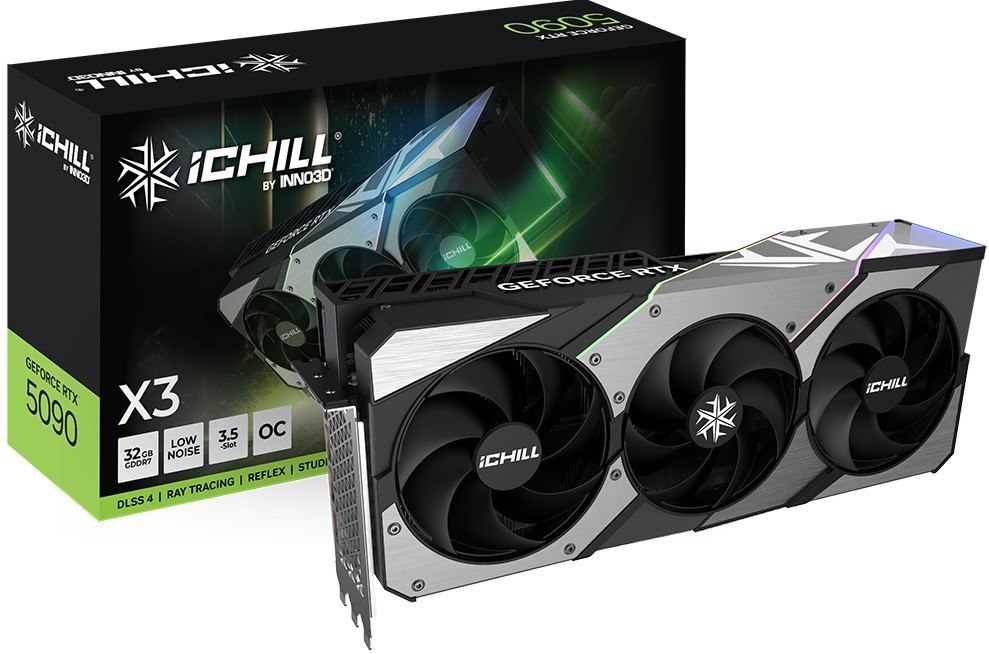 Inno3d nVidia GeForce RTX 5090 Ichill X3 32G GDDR7 2467MHz Boost Clock, Ram 28Gbps, 3xDP, 1xHDMI 334X148X73MM