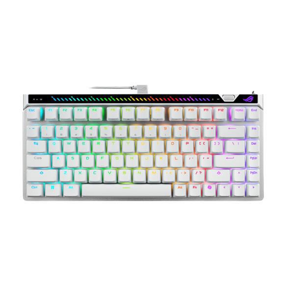 Asus M705 Rog Falchion Ace 75 He Gaming Keyboard - White, HFXV2Magnetic, USB2.0TypeC, 75%,8000Hz, 0.125MS, Windows10/11, GearLink