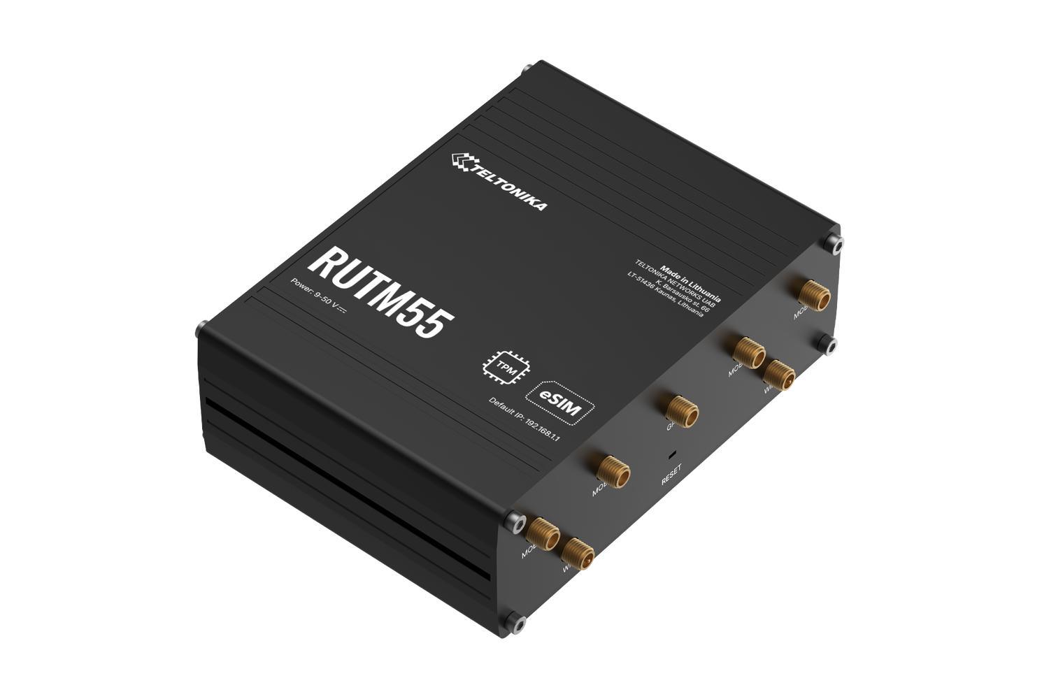 Teltonika | Rutm55 | Dual Sim & Esim Industrial 5G Gigabit Router