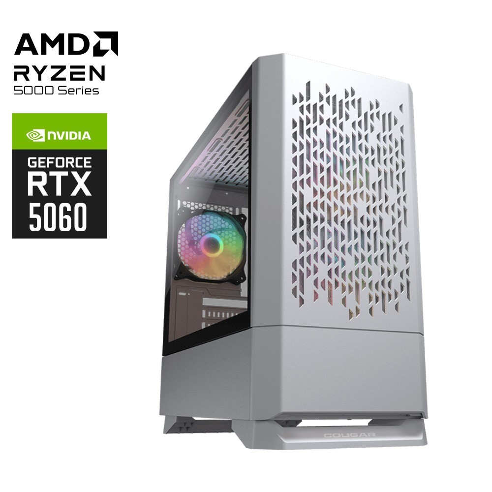 Custom Amd Atomic Ex Ryzen 7 RTX5060 Gaming PC 16G Memory 512G SSD