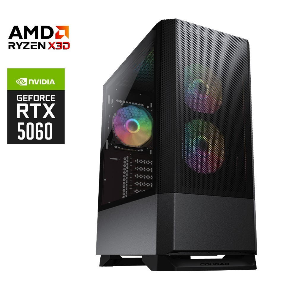 Custom Amd Guardian Ryzen 7 5800X3D RTX5060 Gaming PC 3D V-Cache 1TB 16G